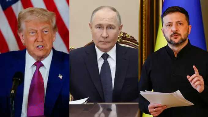 Трамп пообещал поговорить с Путиным и Зеленским о прекращении огня в понедельник